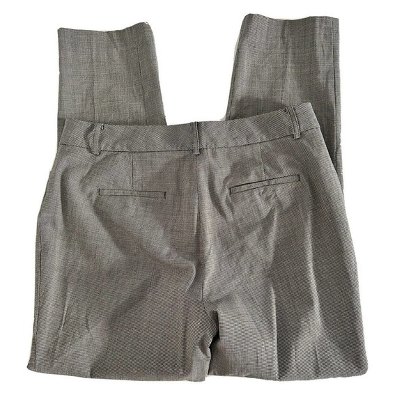 Brooks Brothers | Estethia Houndstooth Women's Gray Crop Leg Trousers Size 10 - Picture 4 of 13